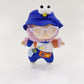 Stylish Adorable 17cm Dolls Clothes  6PCS Doll Outfits Dress-Up with Hat + Top + Pants + Glasses + Shoes + Pendant Accessories (No Dolls) Blue