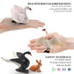 Lc Joycre 5Pcs Swan Figurine Black Swan Figure Goose Toy Swan Toy Rabbit Fox Animal Figure For Toddlers Preschool Animals Figure