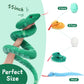 Muiteiur Giant Snake Plush Toy - 55" Green Mommy Snake with 3 Baby Snakes & 2 Eggs - Realistic Jungle Stuffed Animal for Kids