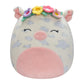 Squishmallows Original 20 cm Rosie Spotted Pig Plush Toy, Ultra Soft Polyester, Pink, Model SQCR02378