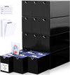 Leyzan Card Storage Box For Toploader, 12  600 Count Cardboard Trading Card Organizer Box With Dividers For Sports Tcg Mtg, Blac