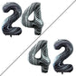Goer Number 24 Balloons For 24Th Birthday Party Decorations,42 Inch Jumbo Foil Helium 42 Balloons For 42Nd Birthday Party Decoration (Marble Black)