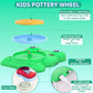 Pottery Wheel for Kids - Complete Pottery Painting Kit Arts and Crafts for Kids Ages 8-12 with 3 Pack Air Dry Clay Art Supplies