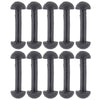 Applianpar Replacement Leg Band Connectors For Vintage Figures Toys Black Rubber Pack Of 10