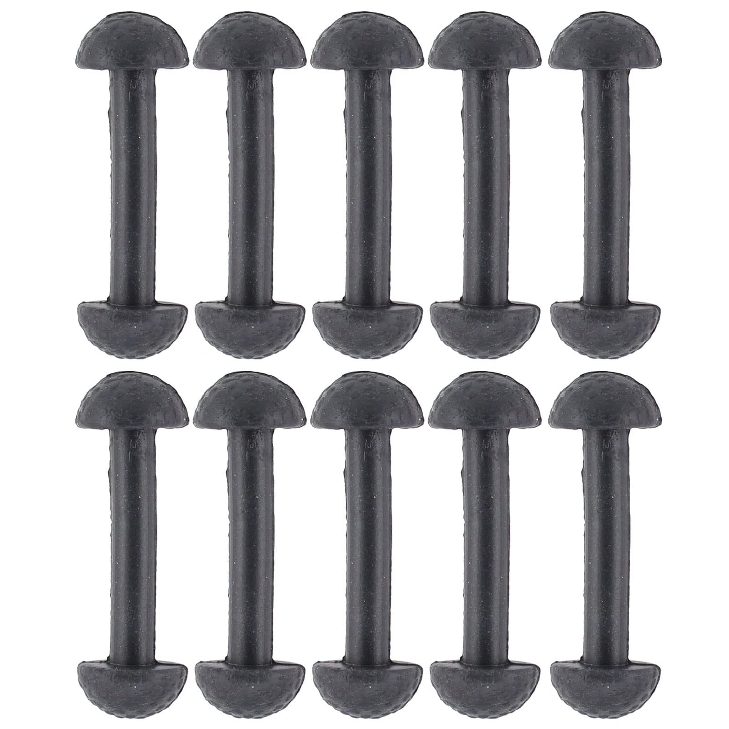 Applianpar Replacement Leg Band Connectors For Vintage Figures Toys Black Rubber Pack Of 10