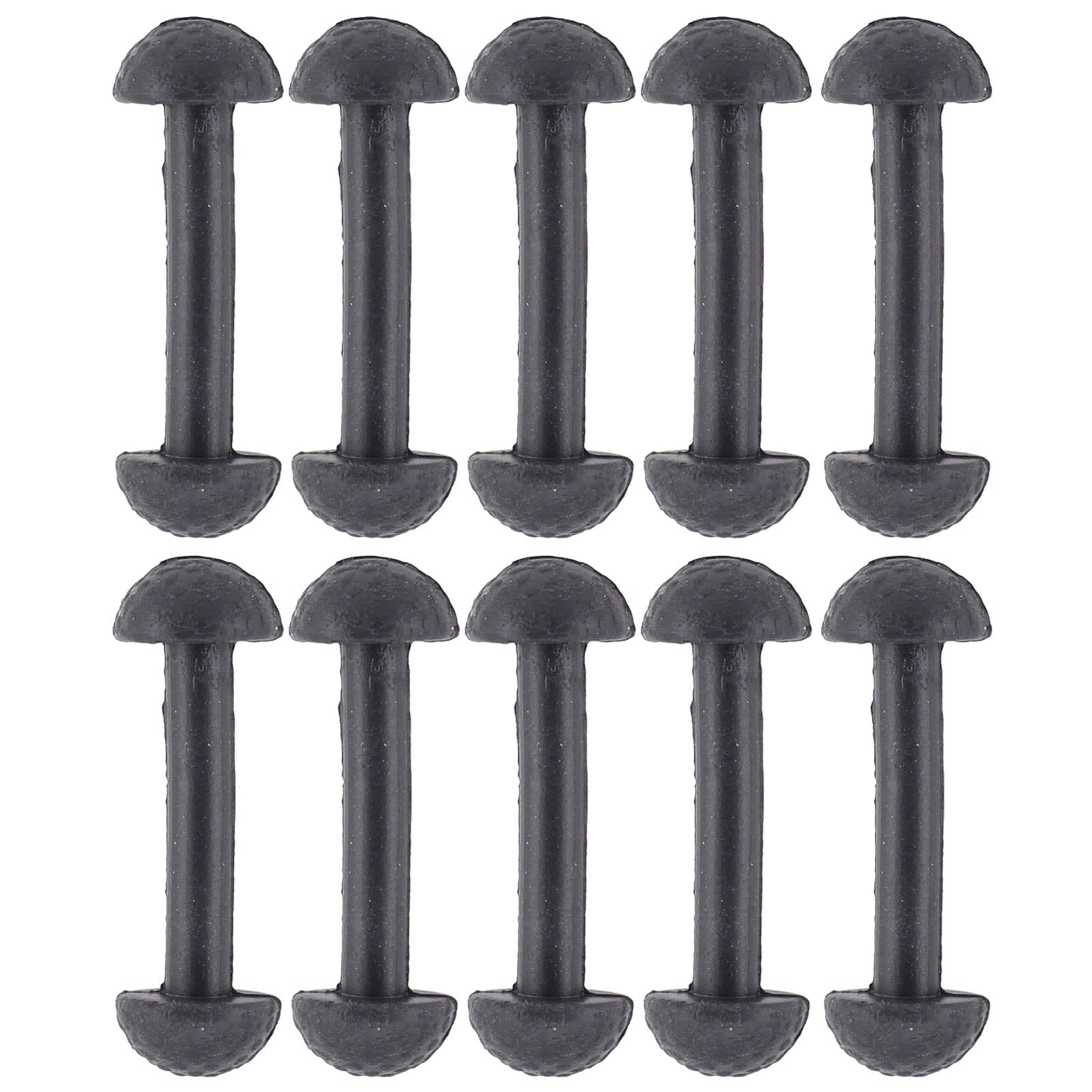Applianpar Replacement Leg Band Connectors For Vintage Figures Toys Black Rubber Pack Of 10
