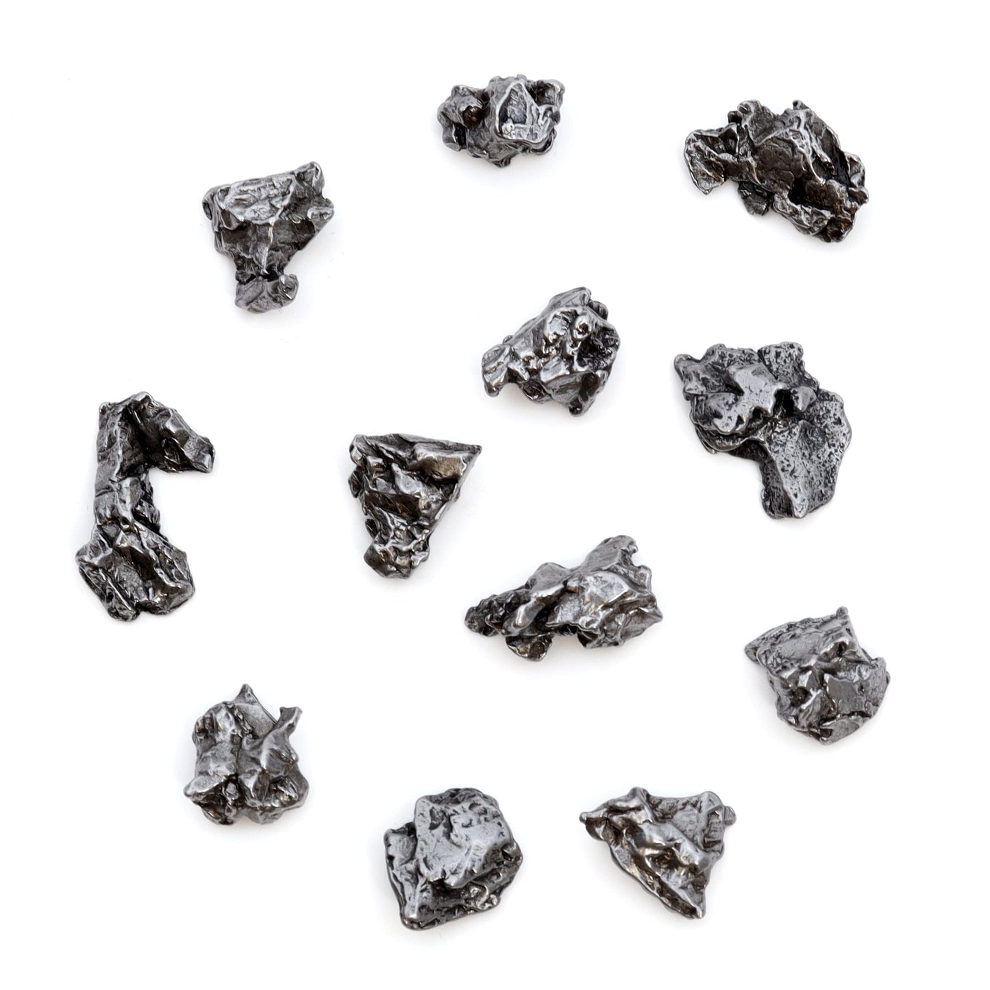 DANCING BEAR Meteorite from Space, 5 pcs Campo del Cielo from Argentina/Educational Card & Magnifying Box