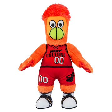 Bleacher Creatures Miami Heat Burnie 10'' Plush Figure - A Mascot For Play Or Display