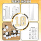 4Ft Light Up Numbers 18 Marquee Mosaic Numbers Frame For 18Th Birthday Party Large Cardboard With Light Bulbs Pre-Cut Kit Giant Cut-Out Thick Foam Board Sign Diy Boys Girls Decorations Anniversary