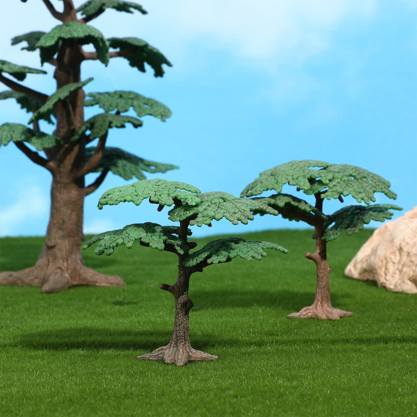 Operitacx 3pcs Miniature Model Trees  Mini Trees for Crafts  Artificial Cypress Model Train Scenery Dollhouse Landscape Supplies