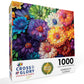 Cross & Glory Puzzles: Rainbow of Flowers 1000 Piece mature-themed Jigsaw Puzzle: Stunningly Vibrant Colors  Challenging Brain Exercise  for Puzzle Lovers!