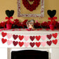 Arosche Valentines Day Decorations Felt Garland 6pcs Pre-Assembled Valentines Day Heart St Patricks Day Shamrock Easter Bunny Ba