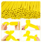 Lxzfcrg 260 Balloons Yellow Long Balloons For Balloon Animals, Thickening Long Skinny Latex Twisting Balloon For Balloon Garland