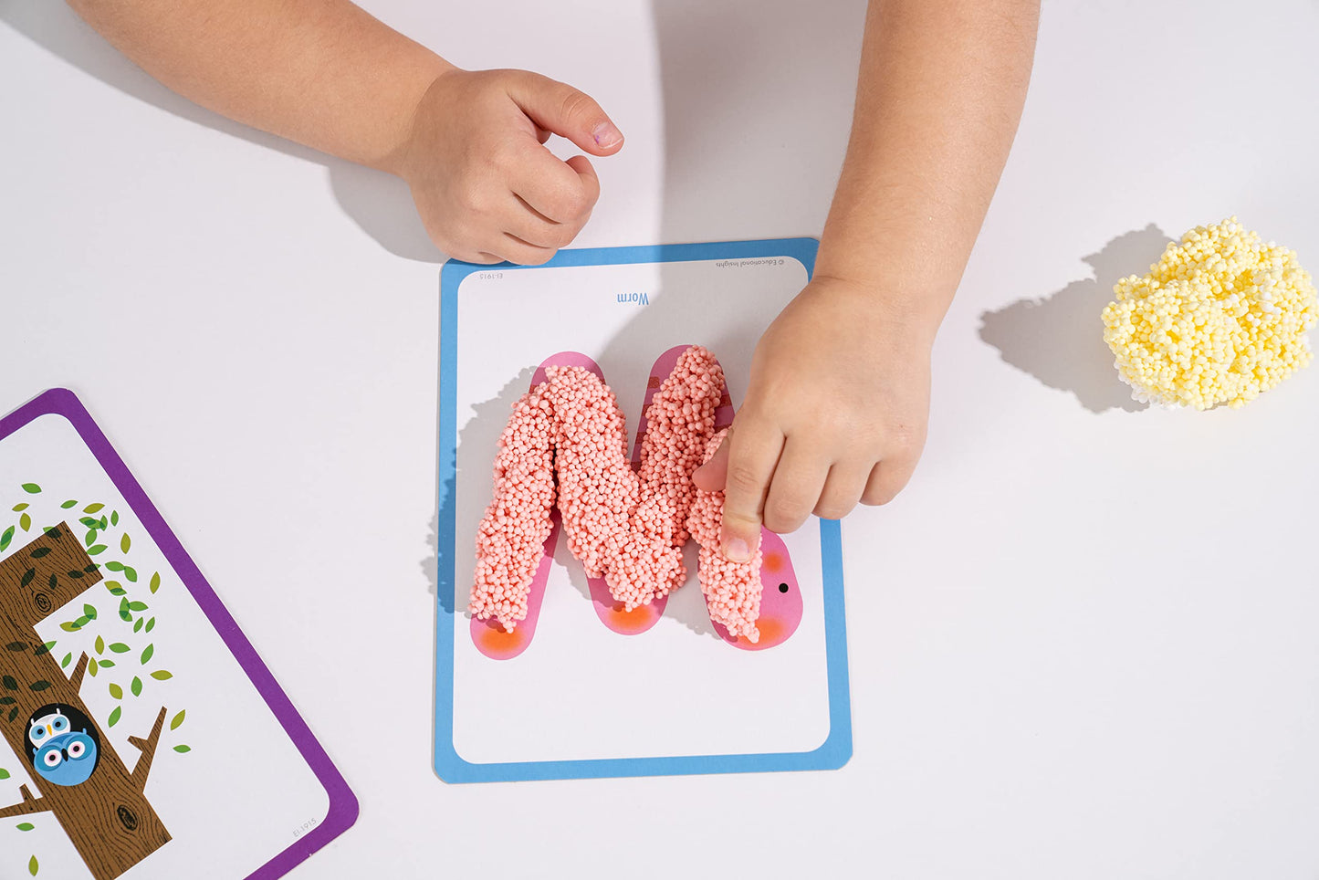 Educational Insights Playfoam Shape & Learn Flash Card Set, Multi, Ages 3+, Foam, Model 1915, Sensory Learning Toys