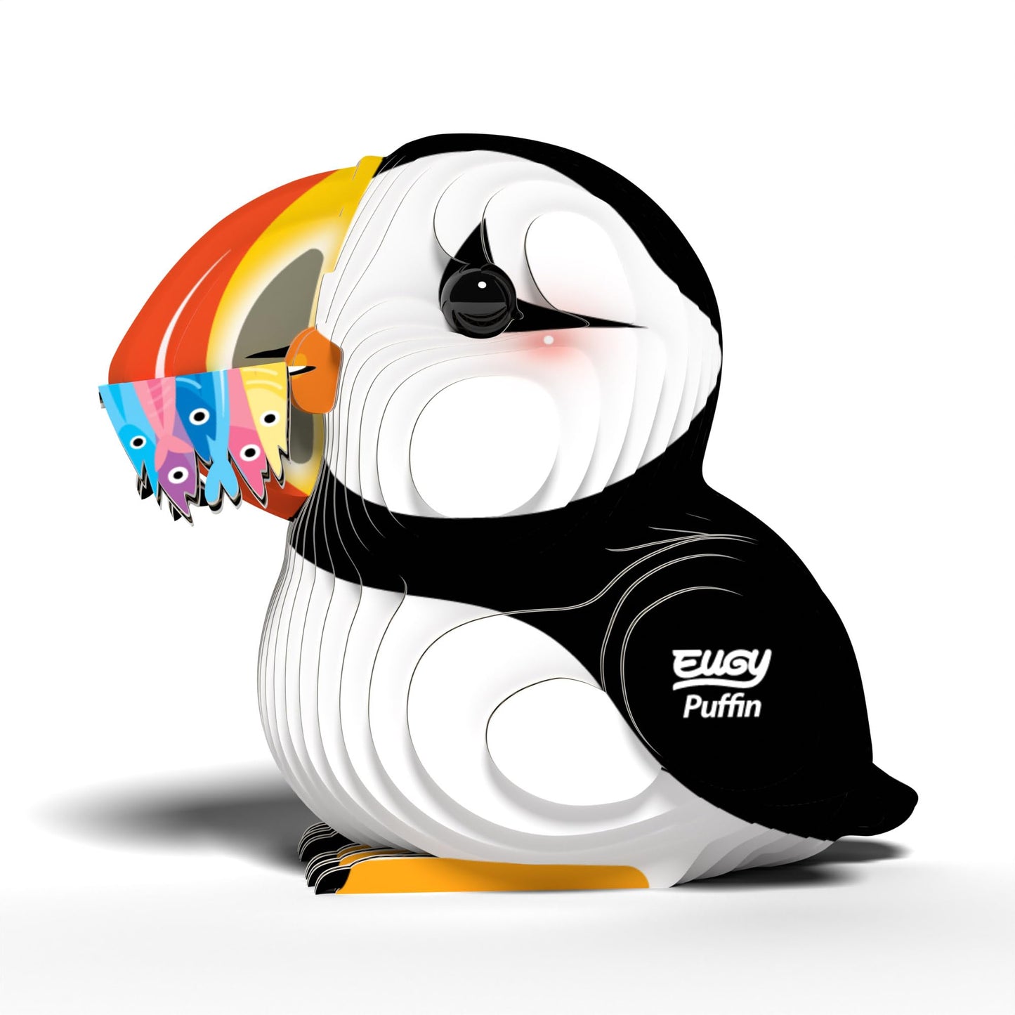 EUGY Puffin 3D Puzzle - 31 Piece Eco-Friendly Cardboard Toy for Kids Ages 6+ - Model EH-101