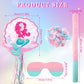 Ferraycle Mermaid Piata for Birthday Party Girl, Mermaid Party Supplies Piata with Blindfold, Bat and Confetti, Sea Ocean Theme