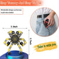5Pcs Random Fidget Spinners,Diy Deformable Robot Fingertip Toys,Decompression Spinner,Deformable Creative Mechanical Gyro Toys,S