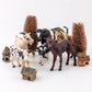 Lc Joycre Realistic Horses Cows Sheep Toys 6Pcs Playset Cows Figurine For Toddlers Goat Figure Arab Foal Model Decoration For Bi