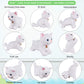 White Plush Cat Stuffed Animal Interactive Cat Robot, Robotic Cat Barking Meow Kitten Touch Control, Electronic Pet, Robot Kitty Toy, Animated Cat For Girl Baby Kid L:12' * H:8' *