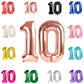 10 Balloon Number, Rose Gold Number 10Th Birthday Balloons 40 Inch, 10 Years Old Rose Gold Birthday Decorations For Boys Girls,