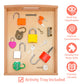 Mikneke Montessori Lock And Key Toy Set For Toddlers, Toy Keys Homeschool Preschool Learning Activities, Wooden Montessori Materials Learning & Education Toys For 3+ Year Old Kids