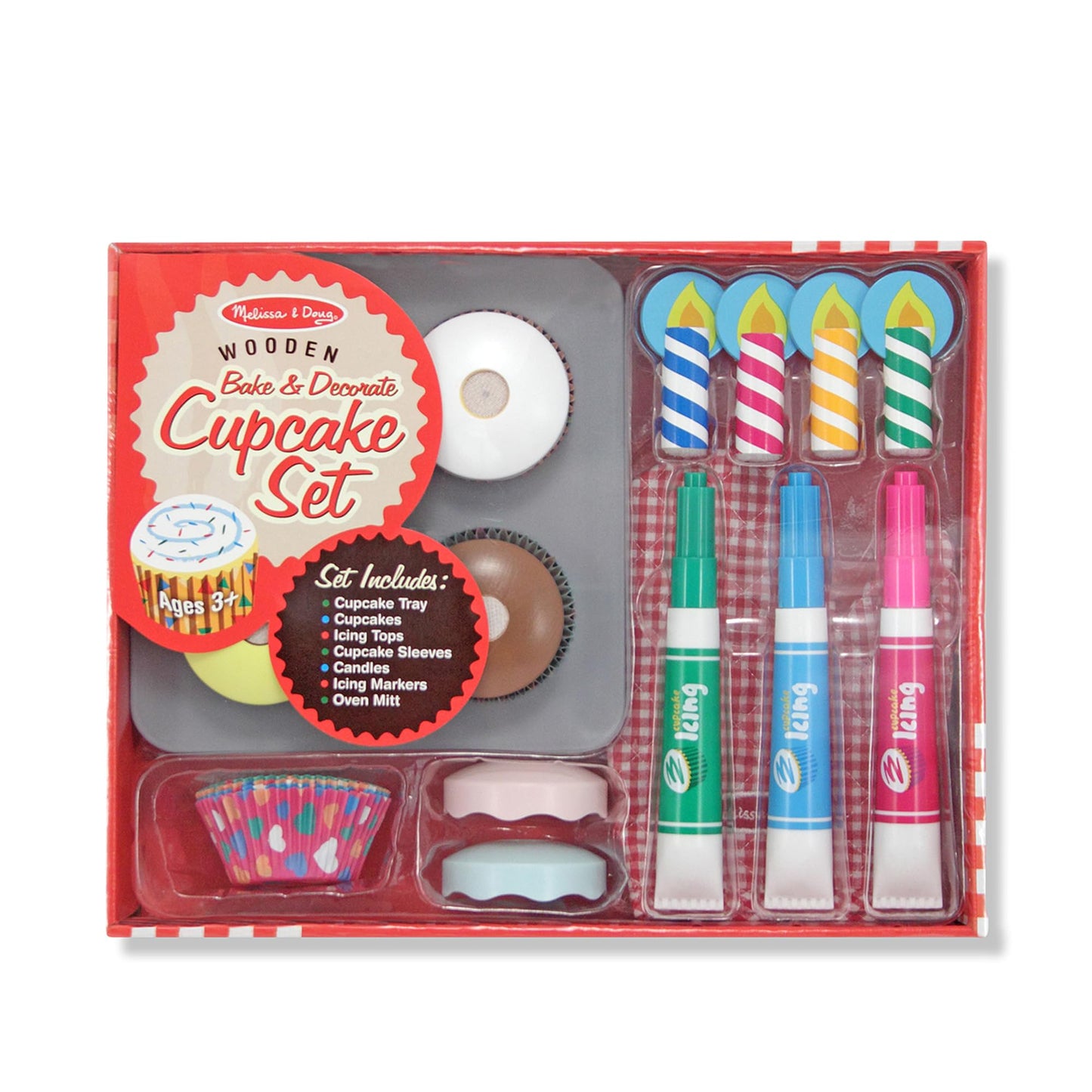 Melissa & Doug Bake & Decorate Cupcake Set Imaginative Play for Babies