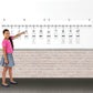 EAI Education Classroom Open Number Line Base Kit - Plastic, White, Model 534970