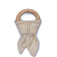 MITTEEZ Wood Baby Organic Wooden Teether - Natural, 1 Count, Model WTNT, Includes Absorbent Cloth
