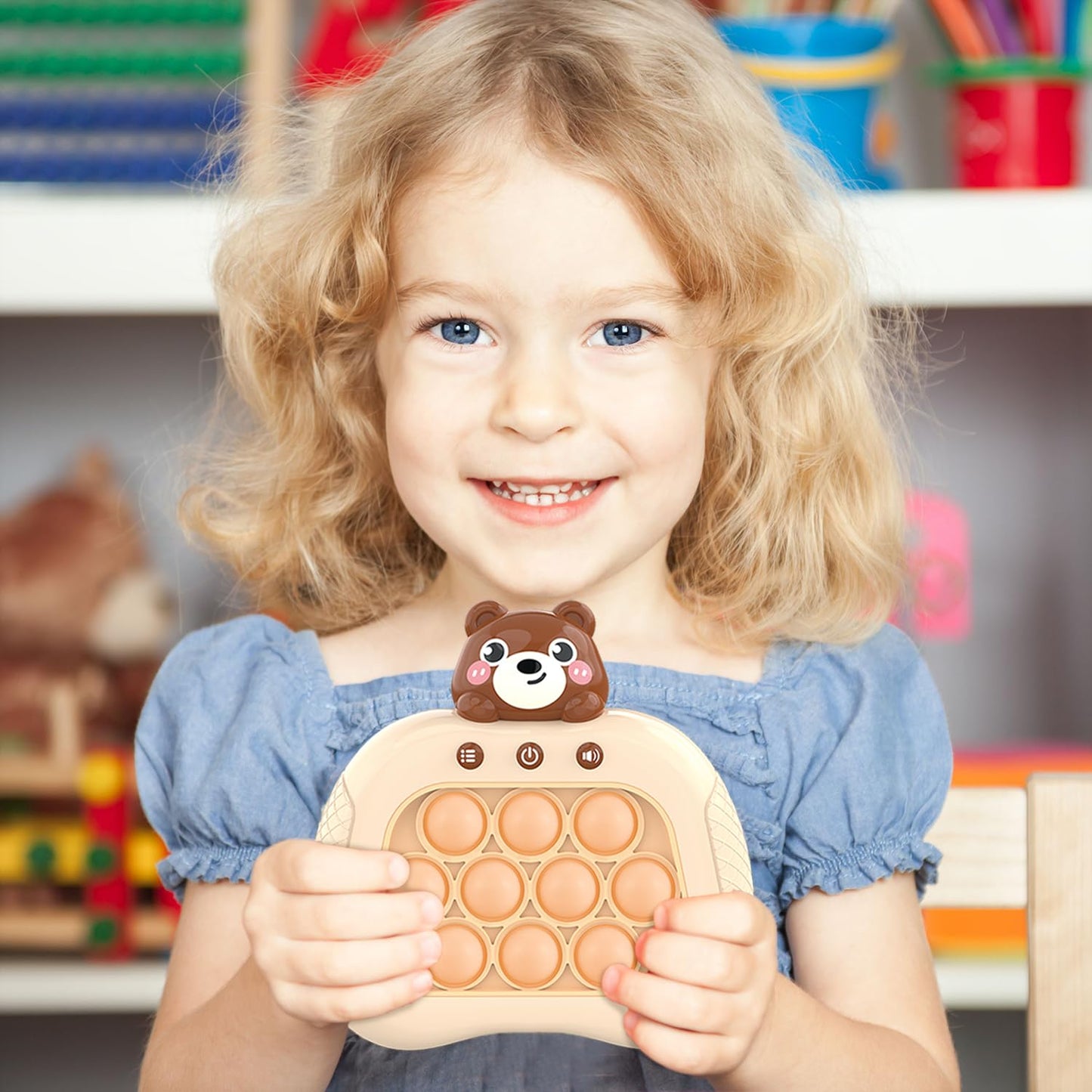 Pop The Target! Handheld Speed Pushing Game Machine: A Fun Multiplayer Game For Family. Fidget Game Toy For 6 7 8 9 10 11 12 Yea