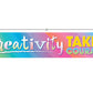 Colorful Vibes Creativity Takes Courage Banner
