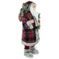 Northlight Alpine Chic Standing Santa Claus with Frosted Pine Snowshoes and Skis Christmas Figure, 3