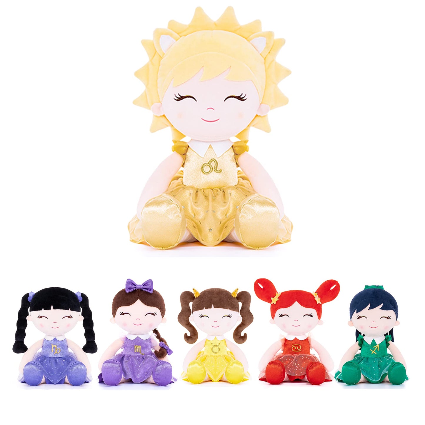 Arteeksdoll Baby Girl Gifts Plush Dolls Constellations Zodiac Doll Birthday Gift 17 Inches Leao