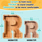 SummiDate Wooden Letter Piggy Bank| Piggy Bank for Boys Girls Toddler| Alphabet R Money Bank| Coin Bank Birthday Gift for Kids|Birthday Gift for Kids (R)