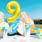 Number Balloon 40 Inch, Number Balloons Gold, Number 9 Balloon, Birthday Large Foil Gold Balloons, Birthday Party/Graduation/Ann