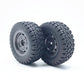 KingVal Replacement 2PC Tire Wheel RC Spare Parts Compatible with JJRC Q117-C RC Car