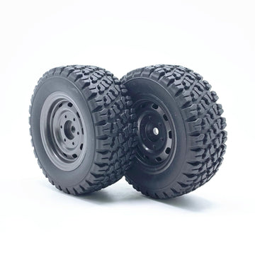 KingVal Replacement 2PC Tire Wheel RC Spare Parts Compatible with JJRC Q117-C RC Car