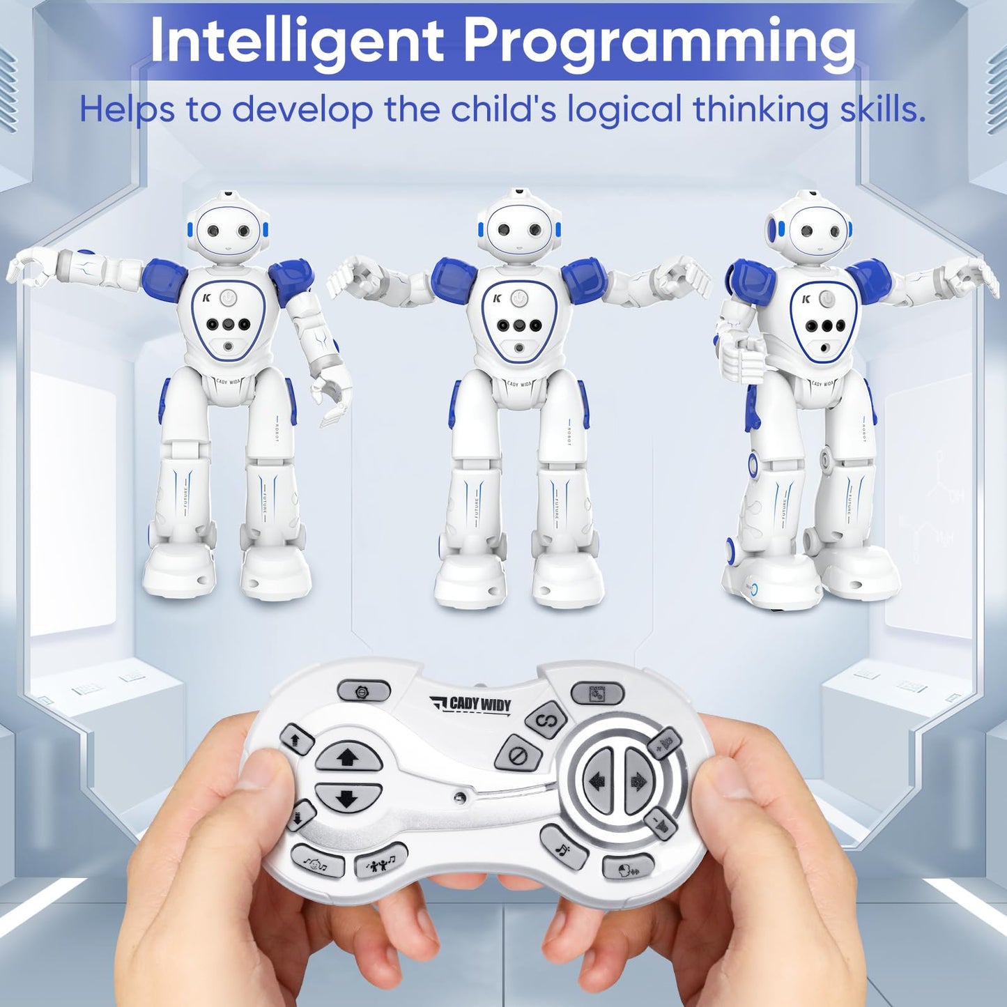 Tsjliki Rc Robot Toys For Kids: Gesture-Sensing Smart Programmable Robot, Usb Charging, Remote Control Robot Toys For 8+ Year Ol