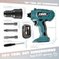 BELLOCHIDDO Electric Toy Drill - Pretend Play Power Tools Set - Construction Toddler Tool Set with Realistic Light, Sound & Acti