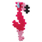 PLUS PLUS Big Construction Building Toy - 15 Piece Flamingo Puzzle Blocks - Plastic STEM/STEAM for Toddlers - Model 05054