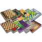 Merchant Ambassador Classic Games Set - 100 Games, 5 Double-Sided Boards, Fun for Ages 3+, Cardstock Material