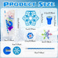 Cinrobiye 194 Pcs Snowflake Winter Frozen Party Favors Christmas Classrooms Exchange School Stationery Set Class Reward Prizes N