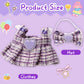 Hongvkae Doll Outfit Set for 17cm Dolls  2 Piece Clothes Set for Doll  enhanced Fashion Dresses for Dolls Accessories Suit (Purple)