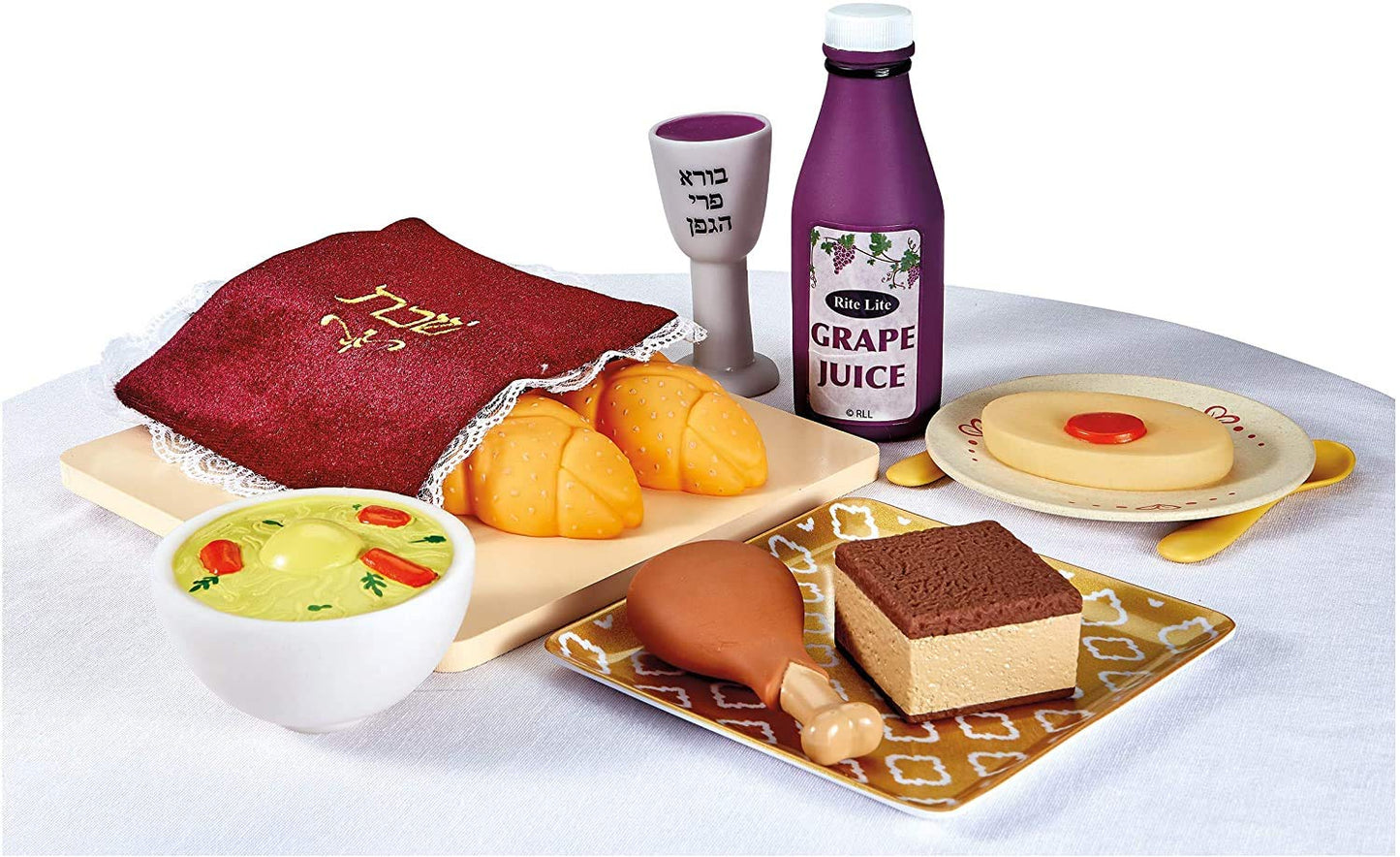 Rite Lite My First Shabbat Food Set - Jewish Kids Gift, Judaica Pretend Play, Great Jewish Educational Toy