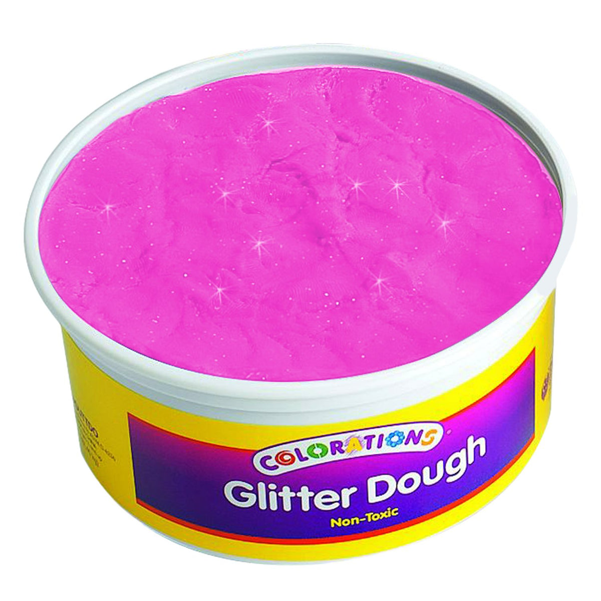 Colorations Glitter Dough 1 Lbs  Pink