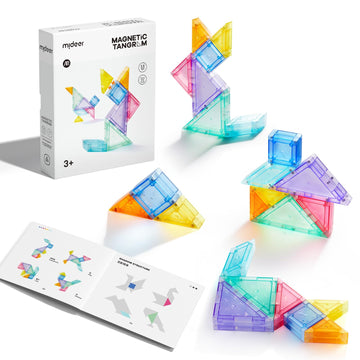 Mideer Magnetic Tangram Travel Tangram Puzzle Magnetic Pattern Block For Ages 4 5 6 7 8 9 Toy For Kids Brain Development Toy Iq 
