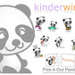 KinderwinkPick It Out Panda, Action Words Educational Puzzle Set for Kids 3 Years Old and Above