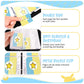 Card Binder 4-Pockets, 400 Pockets Card Holder With 50 Removable Sleeves, Trading Card Collector Zipper Album Holder, Yellow Blu