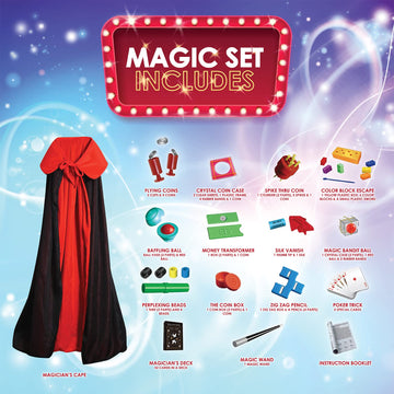 Toyvelt Magic Tricks Magic Set - Kids Magic Kit For Beginners With Over 200 Tricks And Instructions - Hours Of Fun And Learning - For Boys And Girls Ages 5, 6,7 And Up