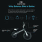 Balance Bike, 12'' Metal Toddler Training Bicycle, White