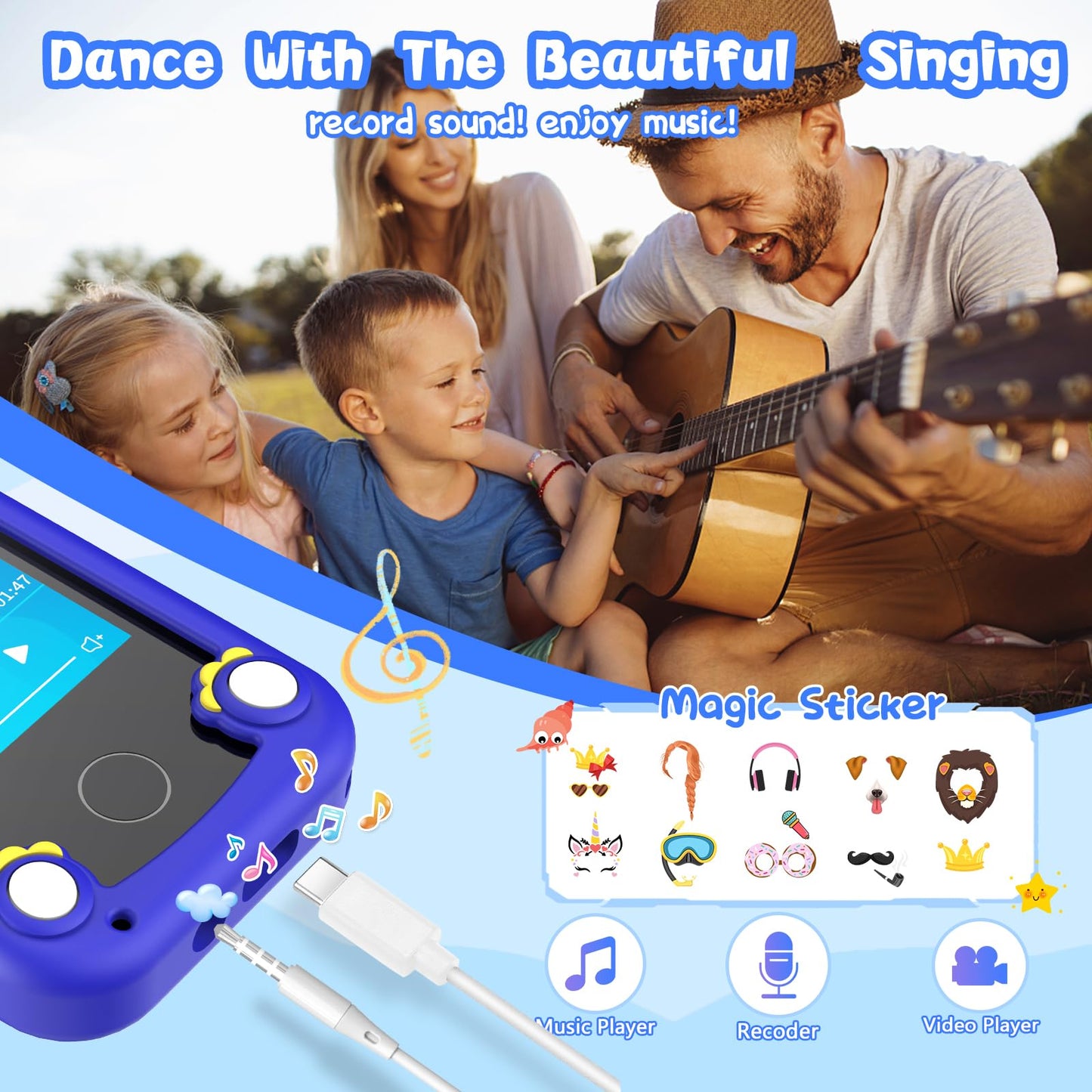WEOLULI Kids Phone for Boys,Toys for 3-10 Year Old Boys Girls,Christmas Birthday Gifts for Kids,Toddler Smartphone Learning Toys